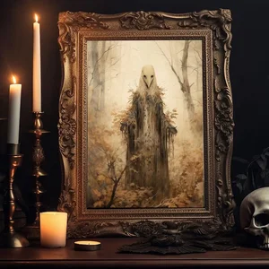 Dark Academy Witch's Black Cat Poster -Drucke, Wohnkultur, gotische Krähe, Spukhaus, Leinwand Malerei, Wandkunst, Galerie 10 Hauptverkaufs -Gotic -Designs - №6