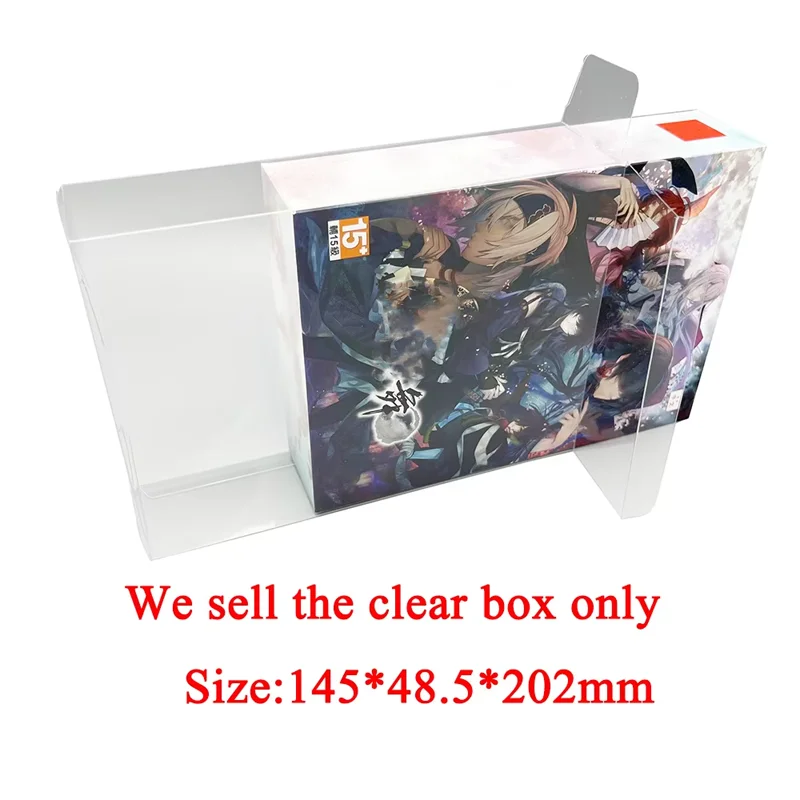 Clear Transparent Box for SWITCH NS for Ken ga Kim HK Version Limited Collection Display Storage Cover Case PET Box