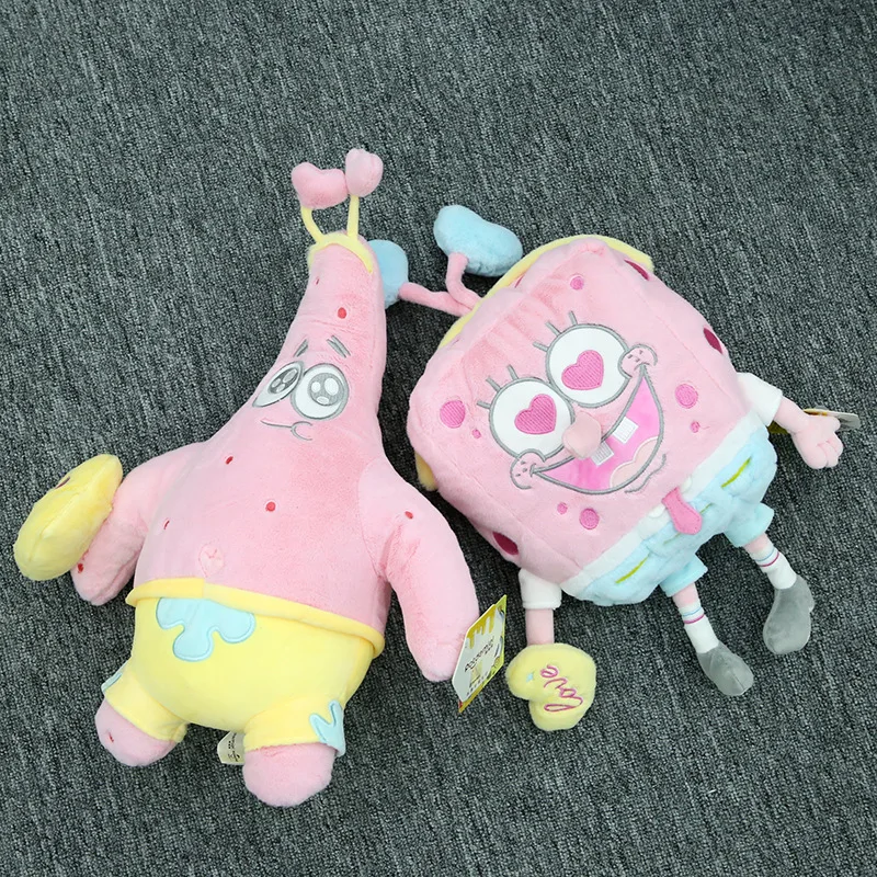 Authentic SpongeBob SquarePants Plush Toy Claw Machine Hanging Decoration Doll Girls Cute and Fun Furniture Decor Accessory Gift