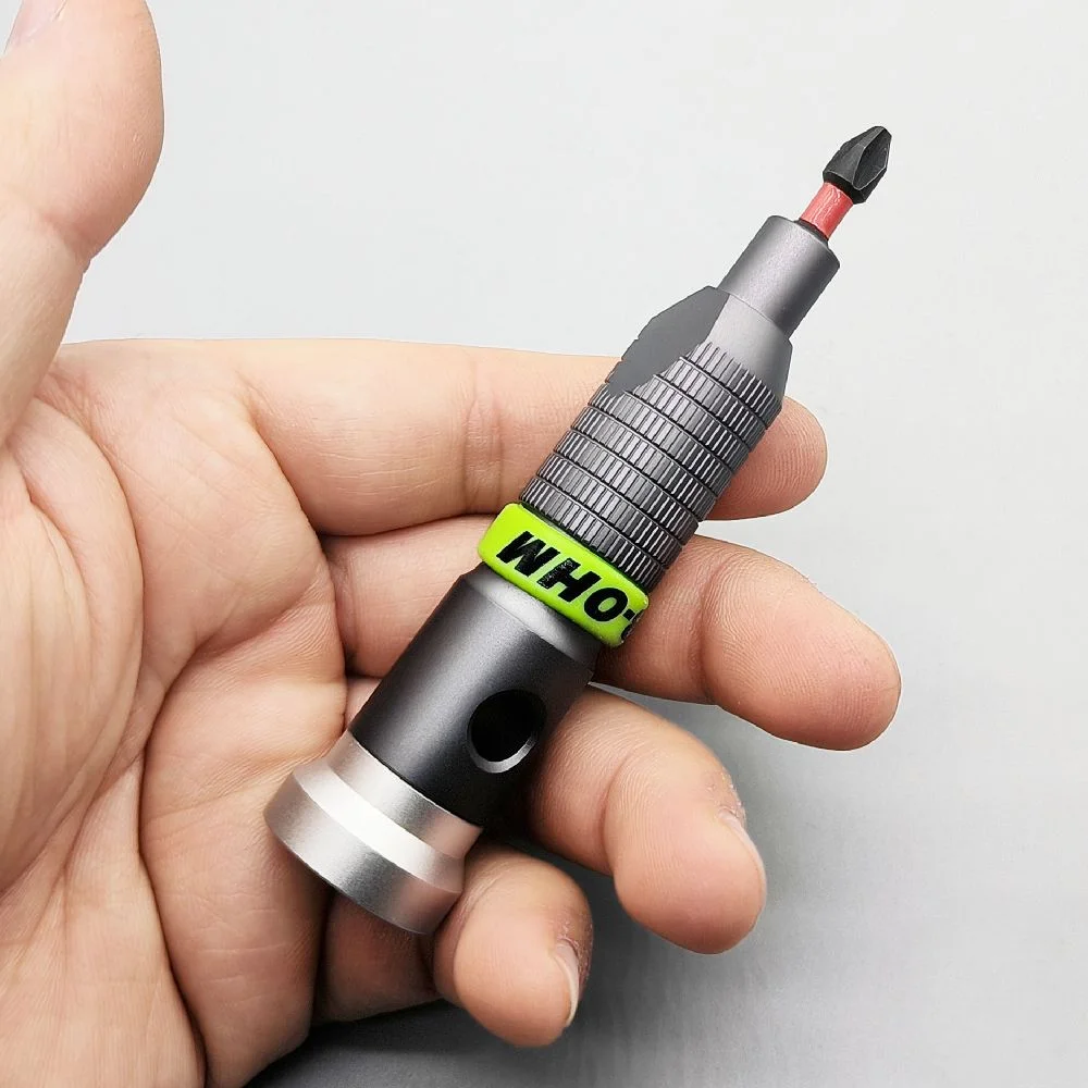 Neuer 2025, Präzisionsgriff aus Aluminiumlegierung für Schaft, 1/4 Zoll Bits, komfortabler Mini-Schraubendreher, 6,35 mm Halter, Reparatur, offene Werkzeuge – Detail 9