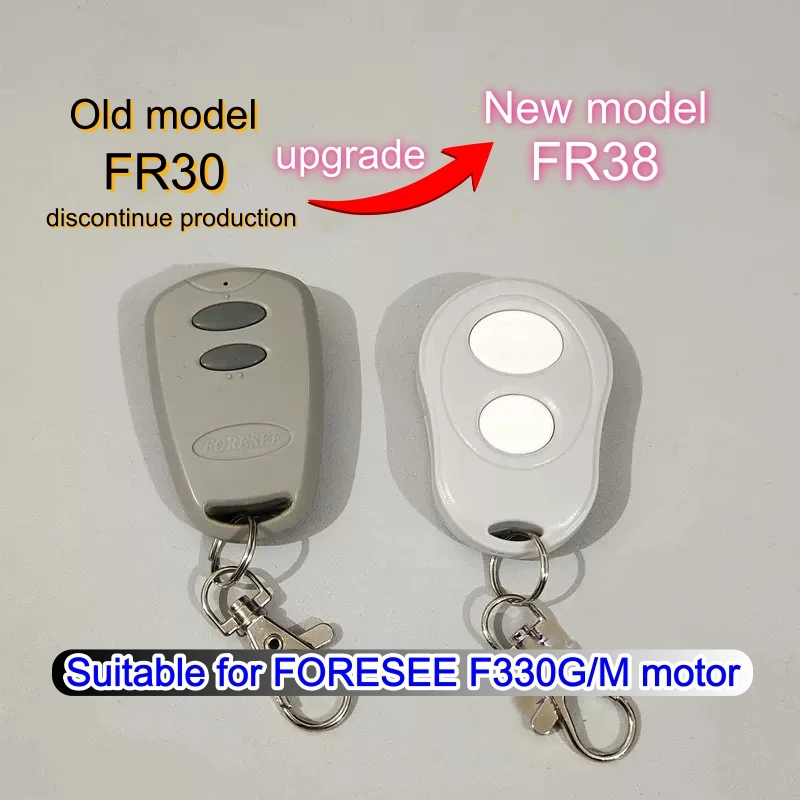 FORESEE FR38 FR30 Remote Control Garage Door Opener 433MHz Rolling Code Electric Gate Control new model Original remote control