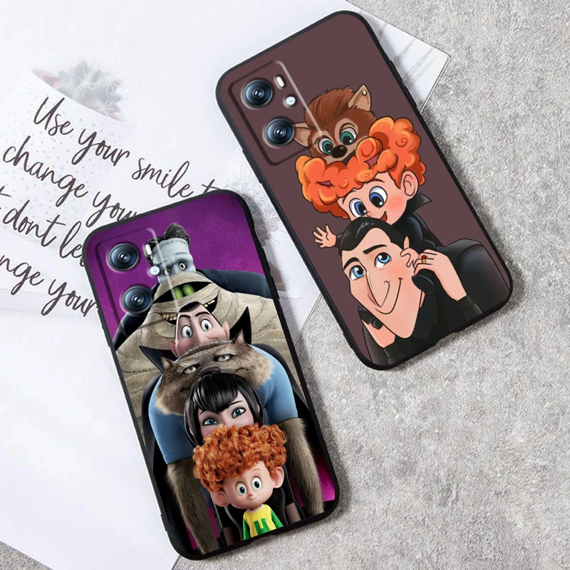 Hotel Transylvania Disney Film For OPPO Find X6 X5 X3 A54S A5 A94 A16 A53S A57 A74 A72 A98 A78 A96 A9 5G Black TPU Phone Case