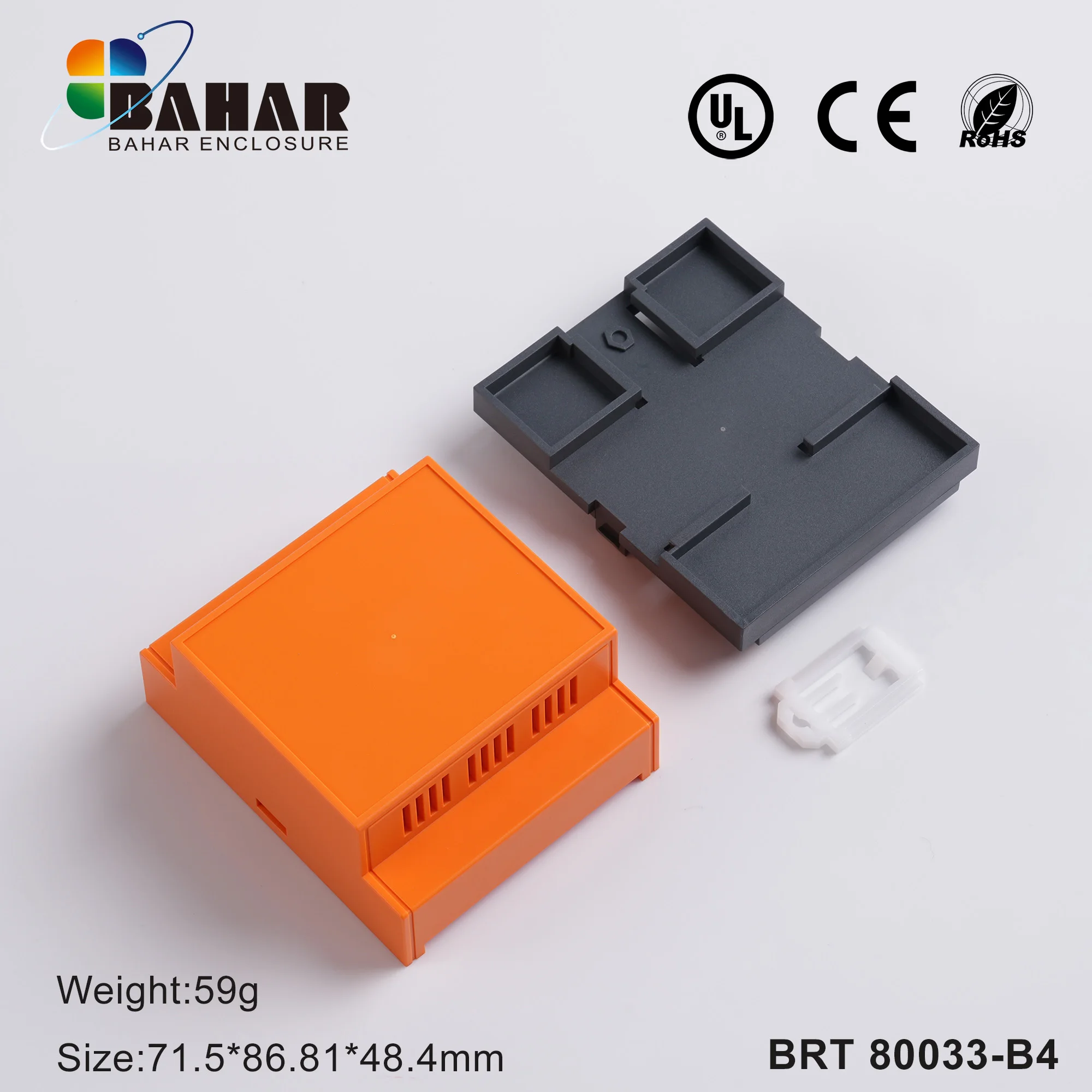 Power Electronic Components Housing Industrial Control Box DIN Rail Enclosure PLC Control Box BAHAR ENCLOSURE BRT 80033