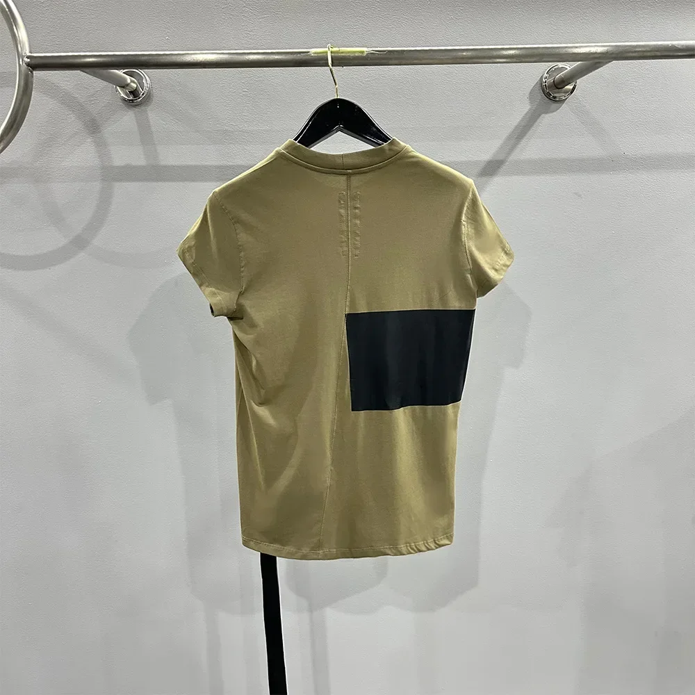 Imagem -04 - Rick Owens T-shirts Femininas Estampadas Streetwear Casual Camisas ro Finas Marca de Luxo de Alta Qualidade Novidade no Verão Y2k 2023