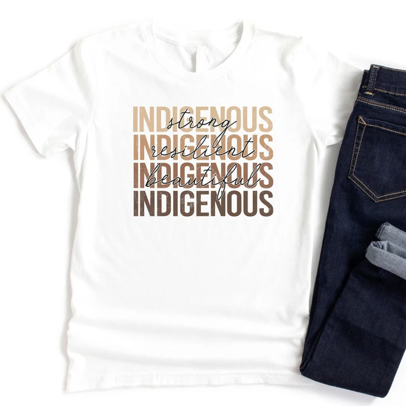 Indigenous Slogan Melanin T Shirt Black People Culture Tees Trend Unisex Style Top Custom Tee