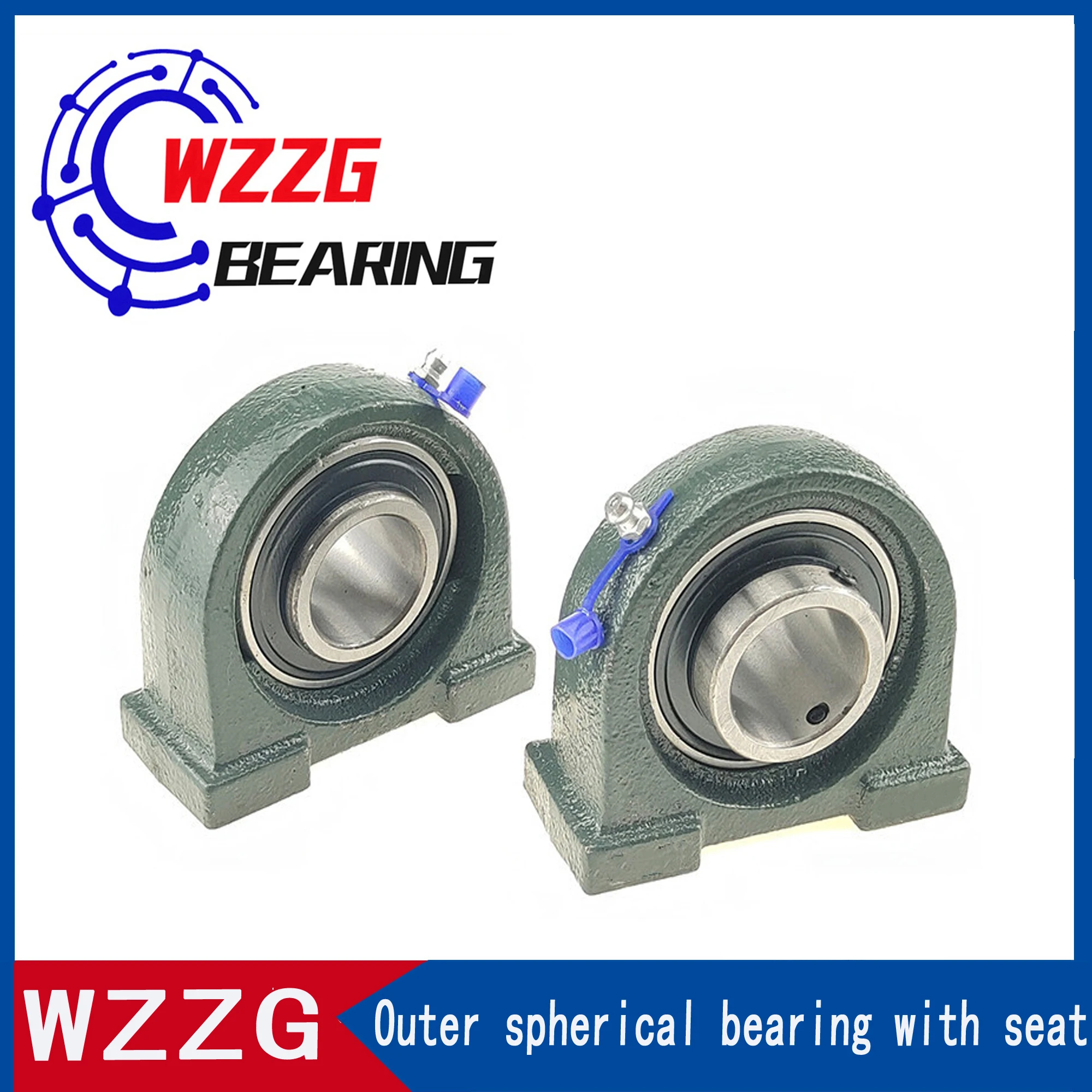 Vertical narrow foot outer spherical bearing with seat UCPA201 202 203 204 205 206 207