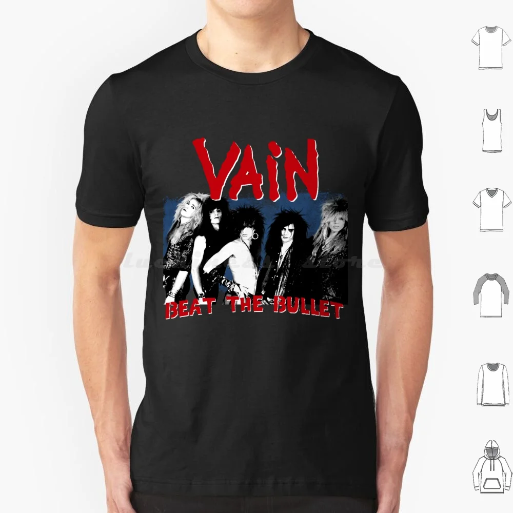 Vain Glam T Shirt Big Size 100% Cotton Vain Glam San Francisco 80s Hate Davy Vain Peacemaker