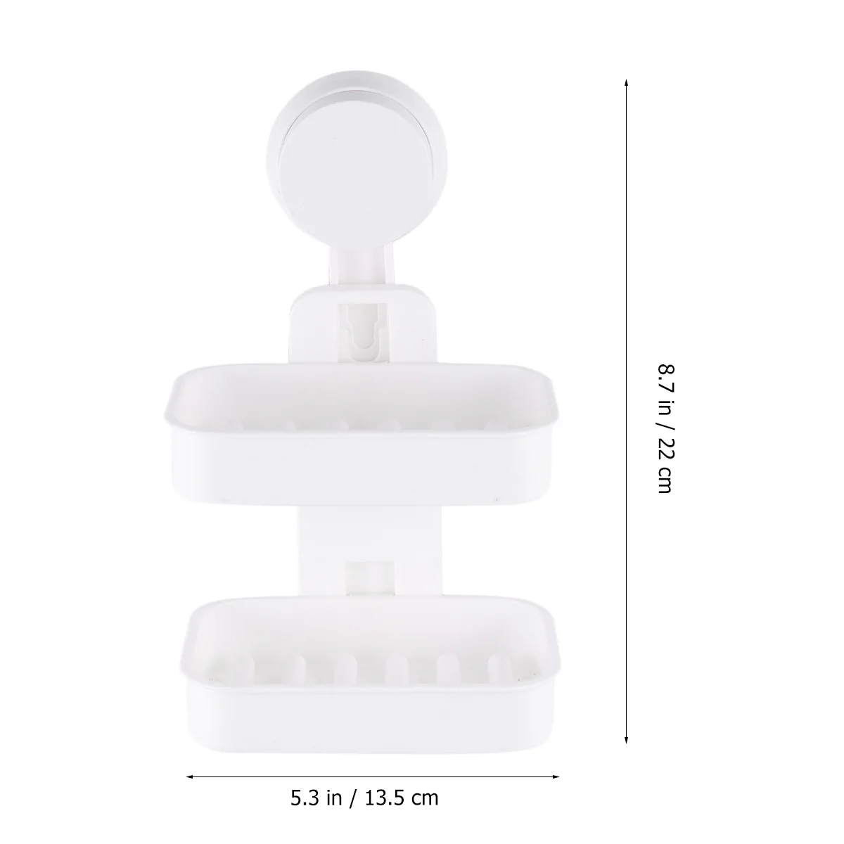 

Soap Holder Double Layer Soap Box Suction Cup Soap Dish Sponge Storage Rack Soap Rack