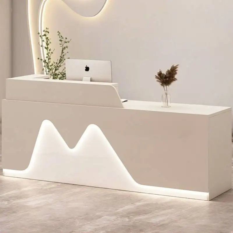 مكاتب استقبال لصالونات التجميل، أدراج مطعم الفنادق، تصميم مكاتب الاستقبال، أمين الصندوق الفاخرة، مكتب أثاث Biurko Do Recepensione