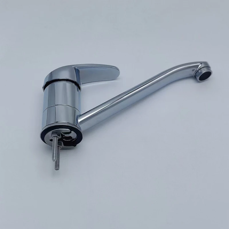 Kitchen faucet, hot and cold sink, single-handle sink, sink faucet, long-spout horseshoe, kitchen mixing valve