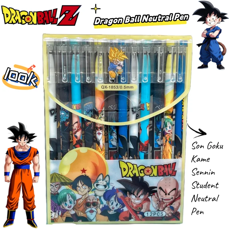 Bolígrafo personalizado de Dragon Ball, Son Goku, Kame Sennin, anime, para estudiantes, unisex, creativo, bolígrafo de firma de Yuan para estudiantes de secundaria