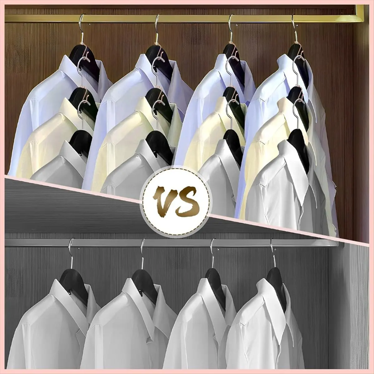 2026 Trend 50PCS Hanger Connector Hooks Hanger Extender Hooks Stable Clothes Hanger Connector for Clothes Hangers Rose Gold