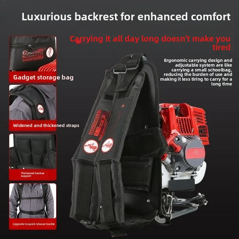Small multifunctional agricultural lawn harvesting household oil lawn mower