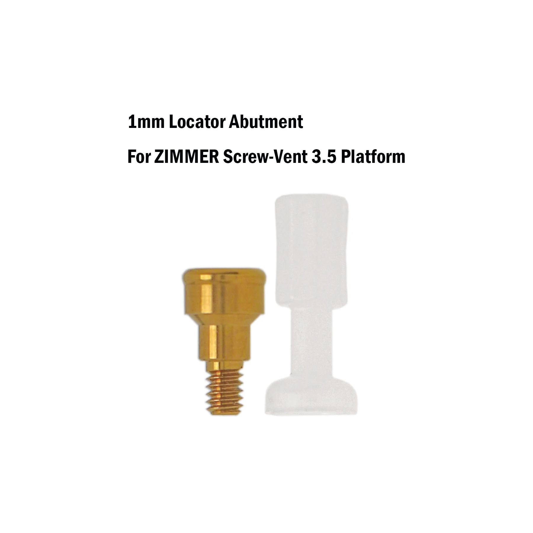 1Pcs Dental Overdenture Abutment fit for Zimmer MIS PAØ3.5mm GH 1/2/3/4/5mm