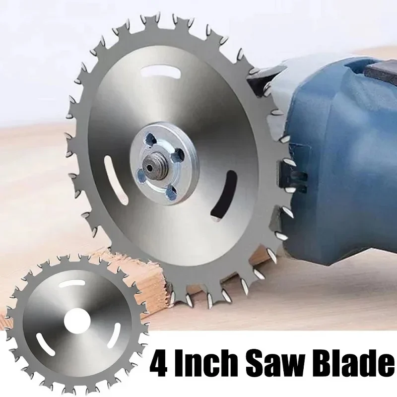 

4Inch Alloy Woodworking Double Side Saw Blade Circular Cutting Disc Rotating Drilling Tool For Wood Plastic Aluminum And Steel