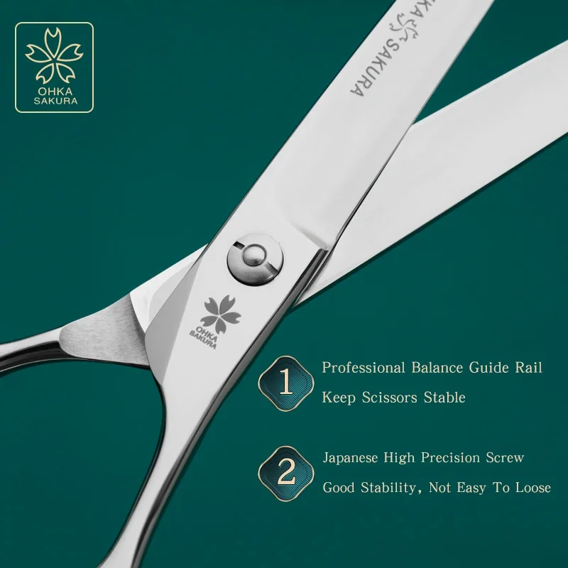 Professional Pets Beauty Scissors Imported Vg10 Fine Steel Tianyang Same Handle Master Open 7.5-Inch Direct Shear