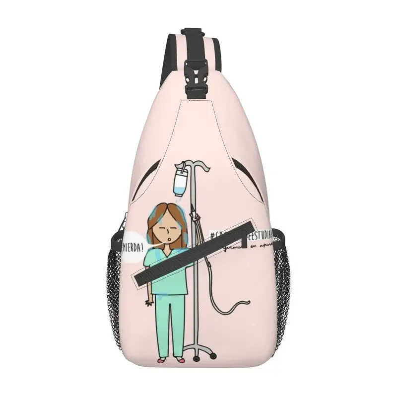 

Baptism Of Nursing Student Sling Chest Bag Custom Medical Nurse Shoulder Crossbody Backpack for Men Traveling Daypack