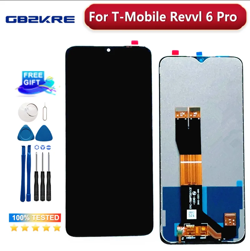 New Original 6.82 Inch For T-Mobile Revvl 6 Pro 5G TMAF035G Phone LCD Display Screen Touch Digitizer Panel Assembly Replace