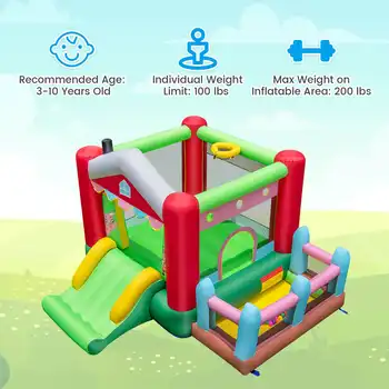 8 最佳銷售 充氣彈跳床水滑梯 - №7