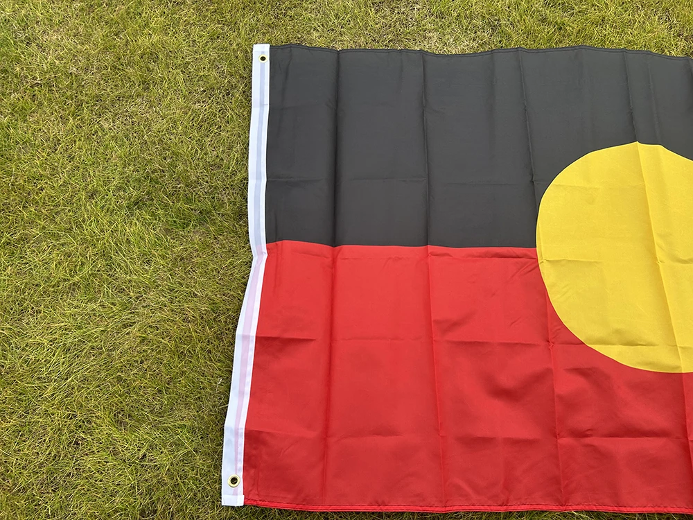 SKY BANDE Bandera de Australia aborigen de poliéster colgante - imagen 3