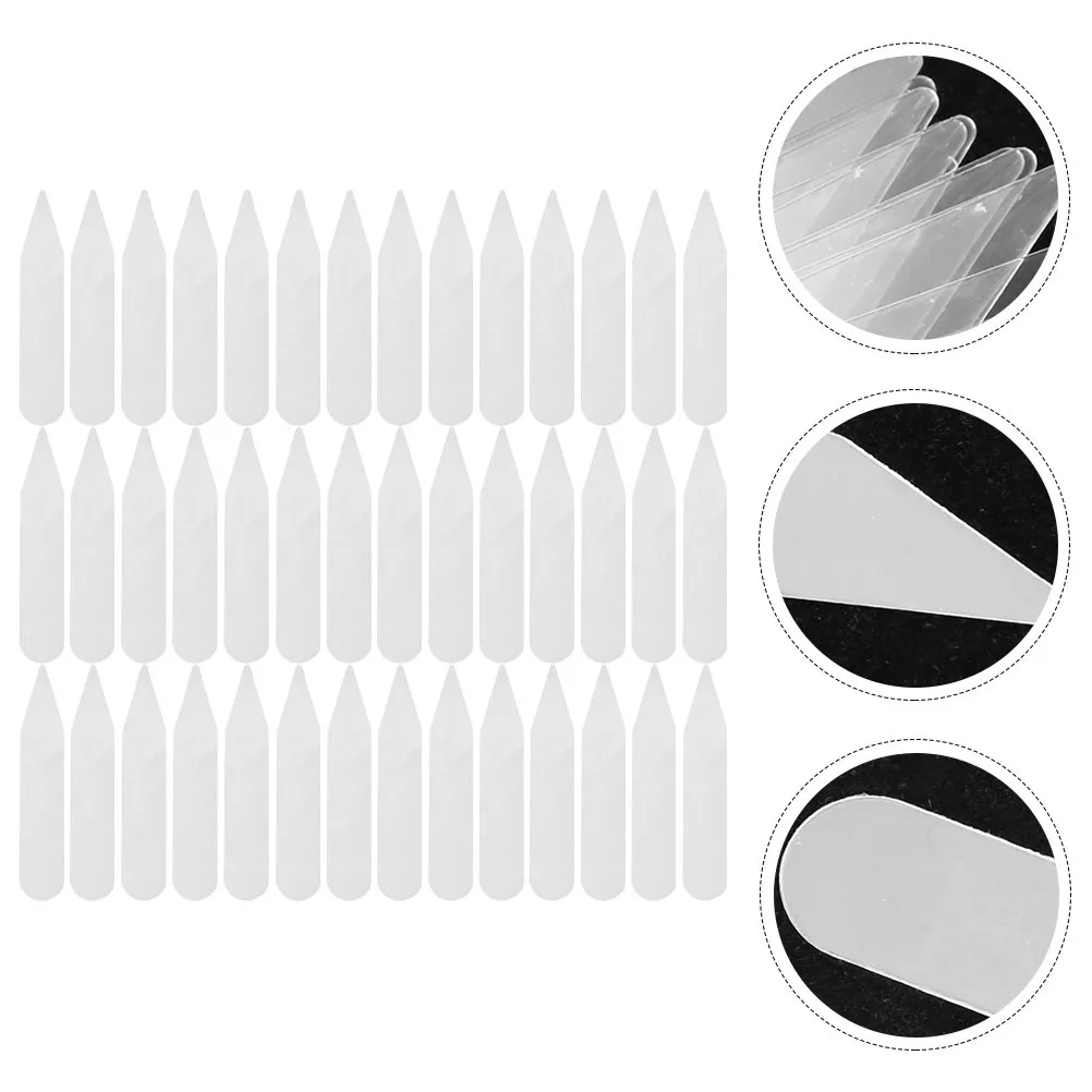 200 piezas de cuello para hombre, diseño anticaída, adecuado para uso formal, fácil de colocar, No requiere planchado, varias camisas