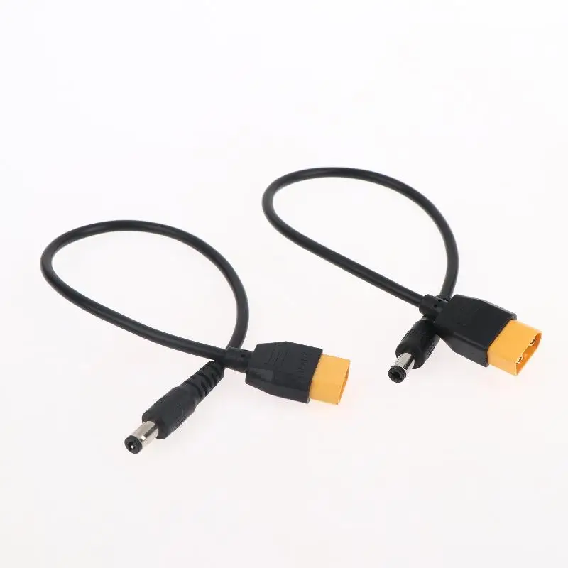 XT60 to DC Male Power Adapter Cable 18AWG Flexible PVC Sheath Low Loss for RC Aircraft Lipo Battery Charging Connection