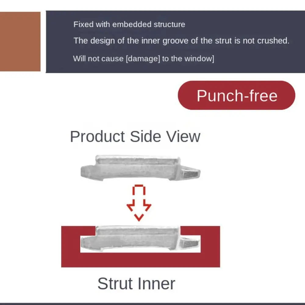 Zinc Alloy Wind Support Limit Plate Non Punching Window Lock Window Limiter Limit Lock Portable Window Opening Accessories