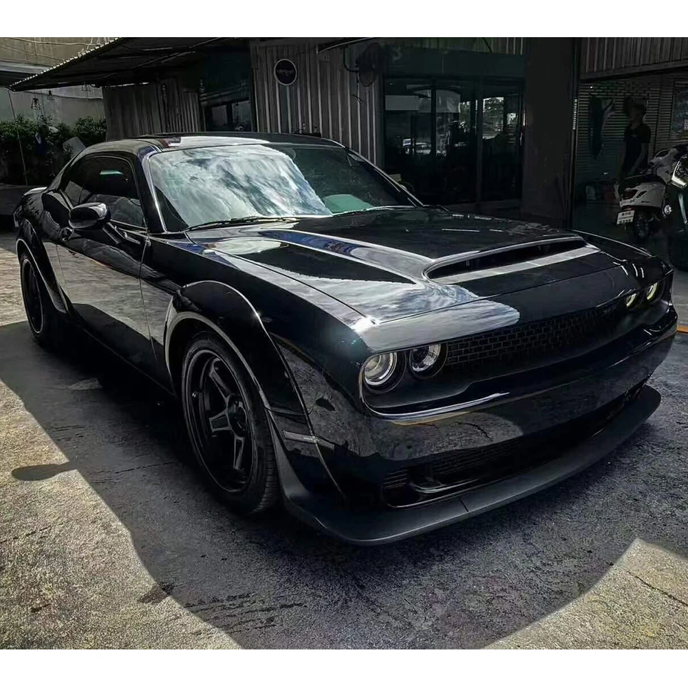 

Carbon Fiber Bodykit Fiber Engine Hood For Dodge Challenger 2015 2016 201 2018 2019 2020 2022 2023 2024，100% tested well