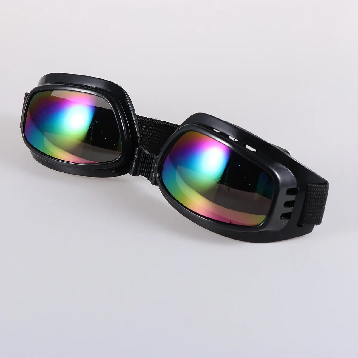 

Black Frame Motorcycle Safety Goggles Colorful Pc Lens Anti-Uv Anti-Fog Outdoor Sports Ski Cycling Snowboard Protective Glasses