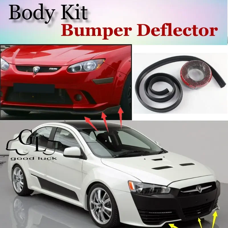 Bumper Lip Deflector Lips For Proton Inspira 2010~2015 Front Spoiler Skirt For TopGear Friends to Tuning View / Body Kit / Strip