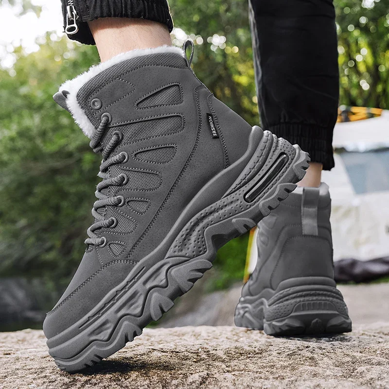 Classic Men Ankle Boots Mens Desert Casua Boots Outdoor Waterproof New Men Hiking Non-Slip Hard-Wearing Boots Work Safety Shoes image 5