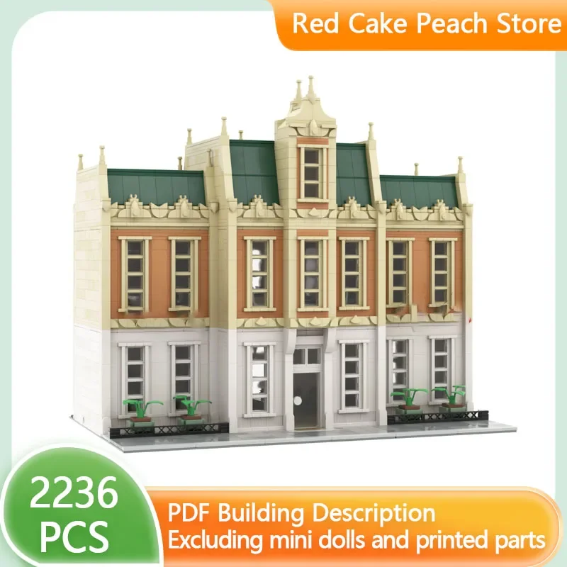 Popular Street View Model MOC Building Bricks Diplomatic Office Modular Technology Gifts Holiday Assemble Children Toys Suit