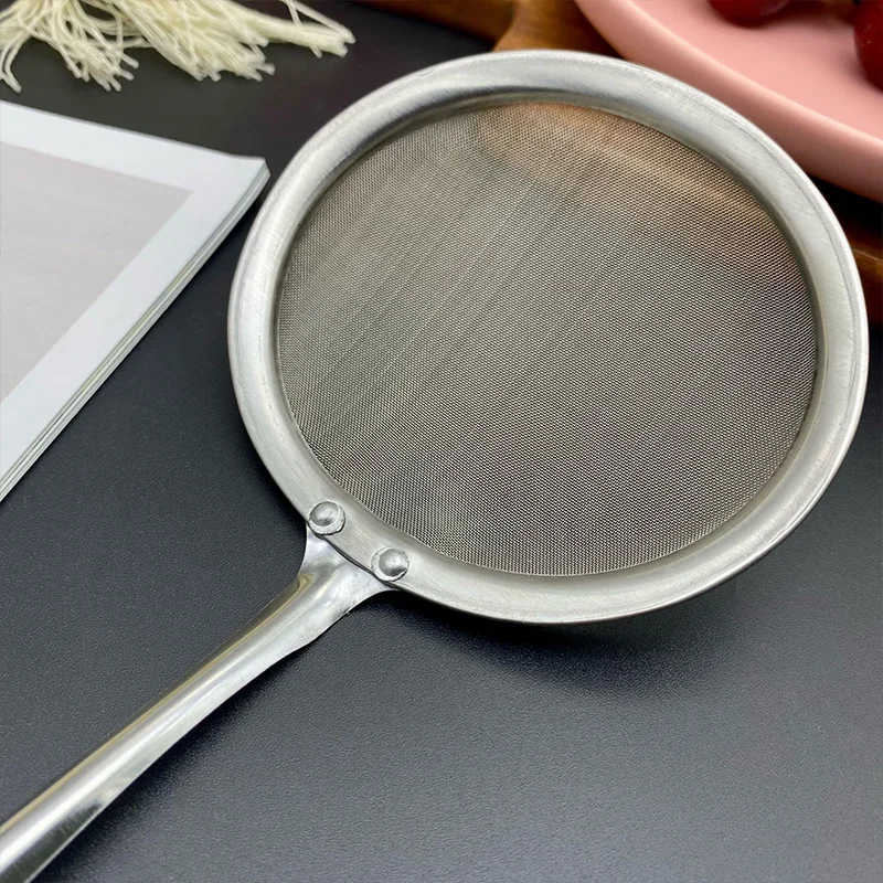Daily Home Stainless Steel Oil Strainer Spoon - Cozy Home Kitchen Deep Fry Filter Slotted Spoon Daily Kitchen Oil Filter Tool