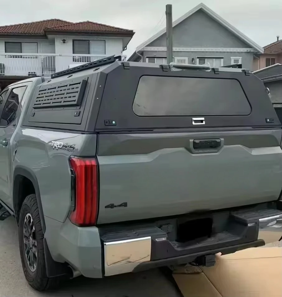 

4X4 Pickupk Truck Canopy Customizable for GWM Cannon Alpha 2025 tundra 5.5ft 6.5ft Aluminum Topper with Glass windows