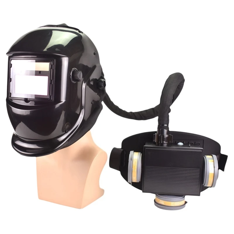Electric Air Supply Respirator Electric Welding Protective Mask Automatic Variable Light Argon Arc Welding Cap