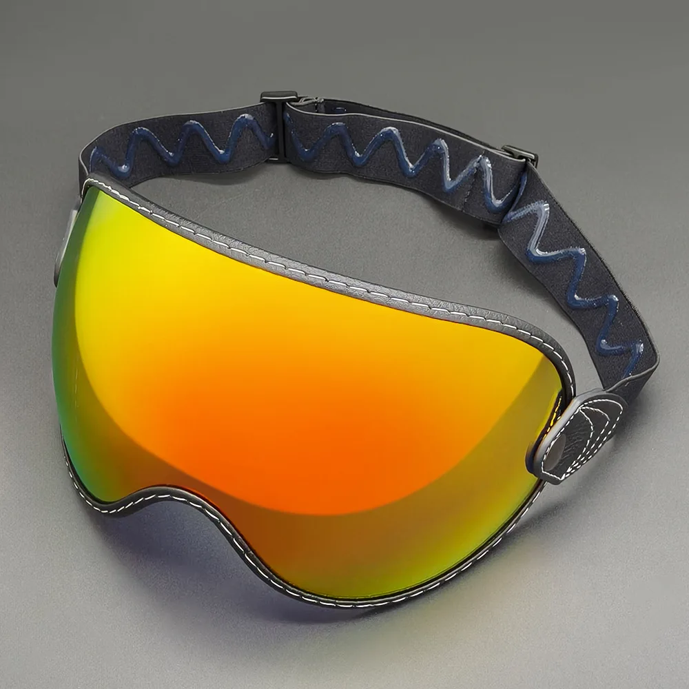 الرجعية فقاعة مرآة العالمي خوذة عدسة حزام على الطرق الوعرة نظارات واقية من الشمس مرآة سيليكون عدم الانزلاق سهلة الفك #3