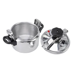 Pressure Cooker Universal Compound Bottom Easy to Open and Close Aluminium Pressure Canner for Gas Cooktops Flat Top Cooktops In