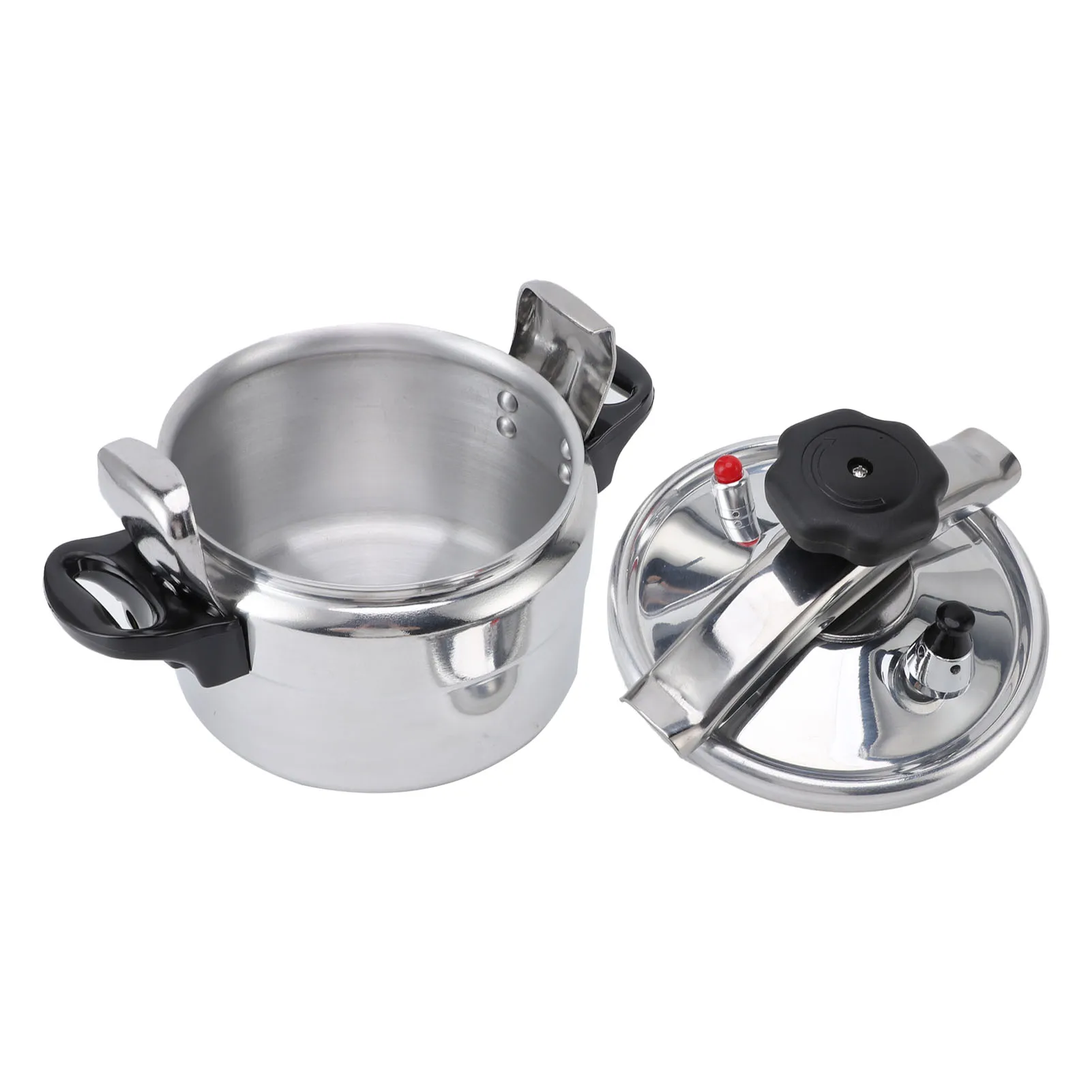 Pressure Cooker Universal Compound Bottom Easy to Open and Close Aluminium Pressure Canner for Gas Cooktops Flat Top Cooktops In