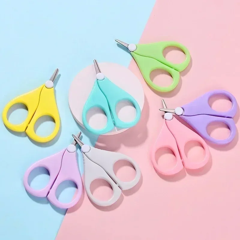 Children's Nail Scissors Newborn Baby Safety Nail Clippers Scissors Baby Nail Shell Shear Manicure Tool Baby Tools