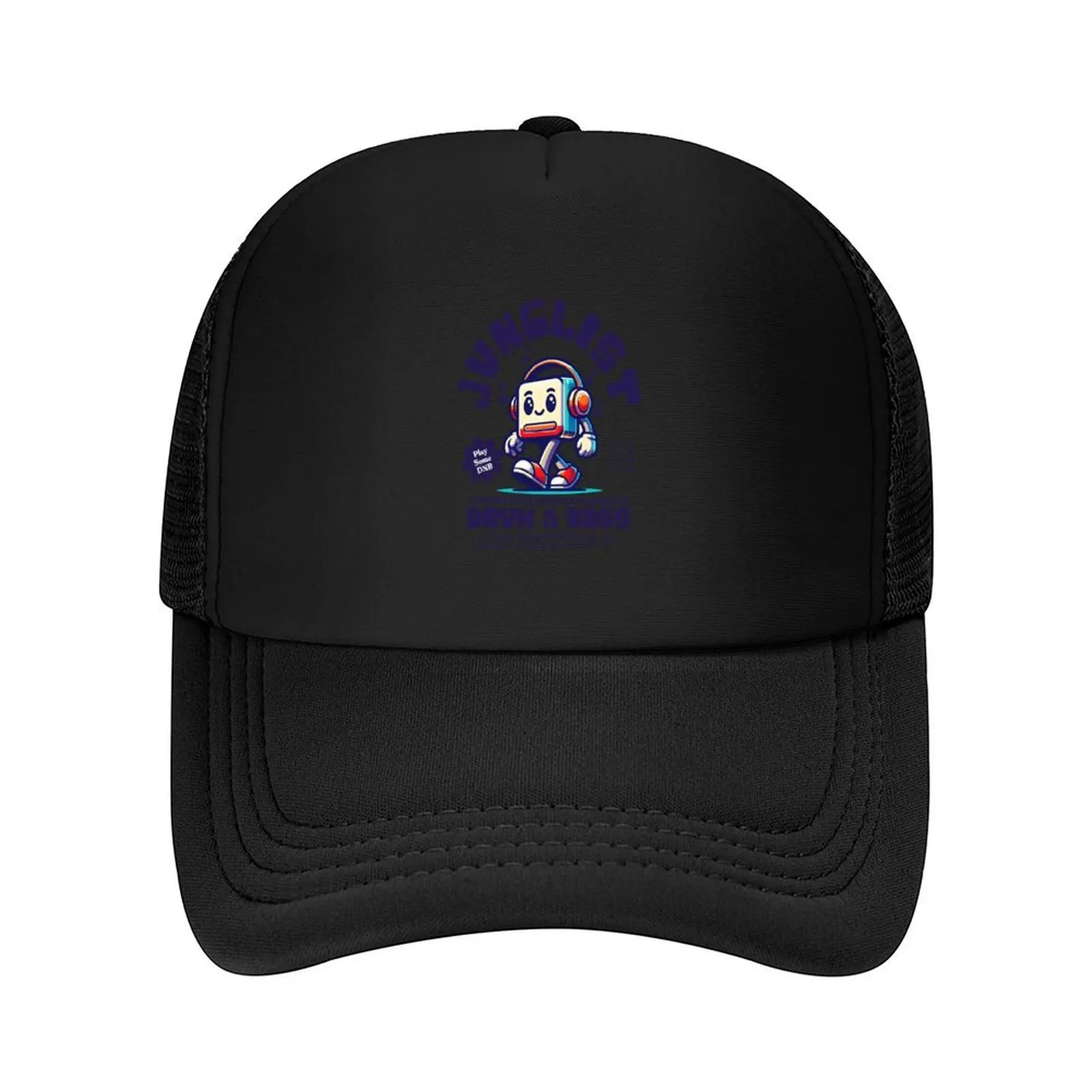 

JUNGLIST - DNB Headphone Mascot (eggplant) Baseball Cap Brand Man cap New In Hat Rugby Golf Man Women's