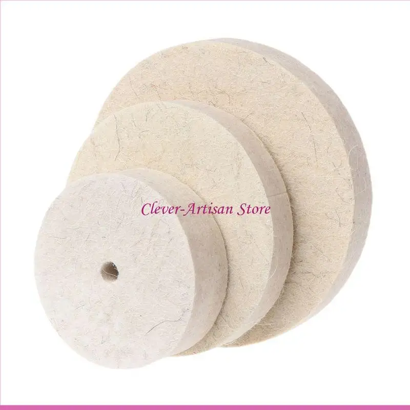 E06B Wool Polishing Wheel Buffing Pads for Bench Grinder Rotary Tool Wear-resisting