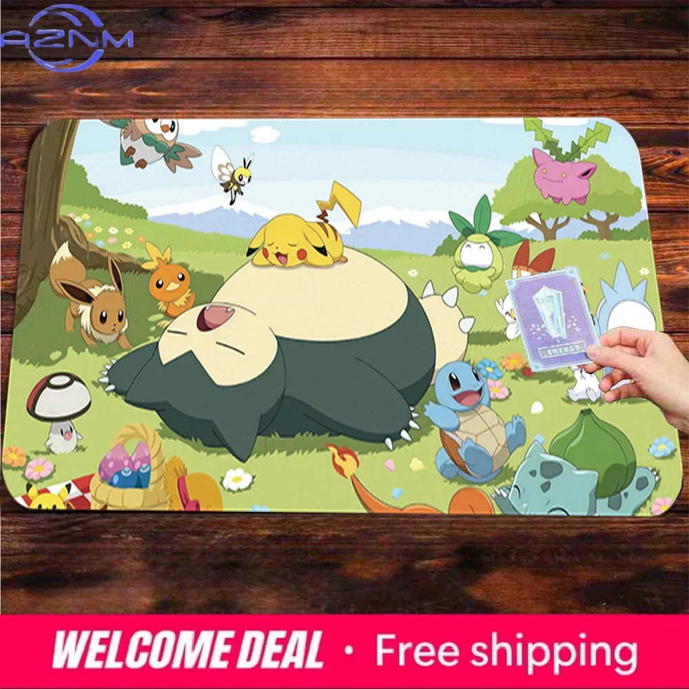 Pokémon Snorlax & Friends Forest Gaming Mouse Pad Non-Slip Desk Mat
