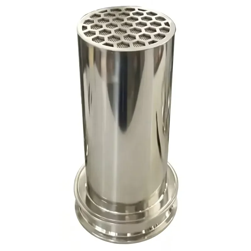 SS304 CRC Column Sleeve Tri Clamp Stinger CRC Column Closed Loop Extractor Filter Sintered Bucket
