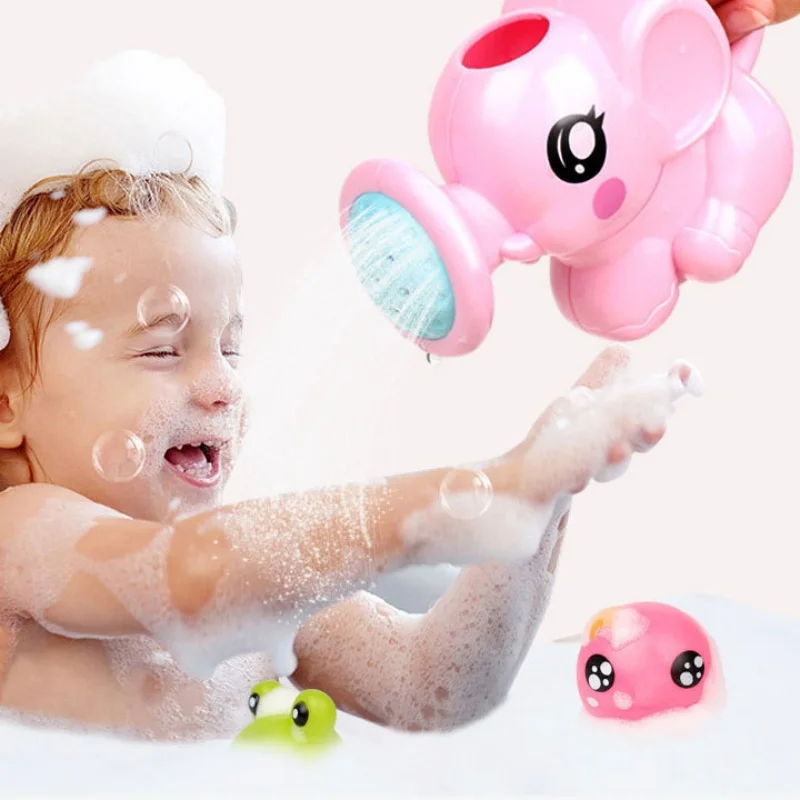 Baby Bath Toys Lovely Plastic Elephant Shape Water Spray for Baby Shower Swimming Toys Kids Gift Baby Kids Toy Gift