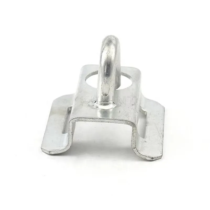 FTTH Galvanized Metal Fiber Cable Bracket Draw Hook Post Mount Support For Fiber Optic Drop Cable Clamp Installation
