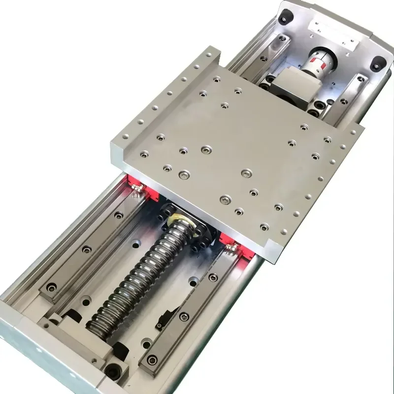 Heavy Load Stage Automatic CNC Linear Guides Slider Rails Block Bearing 50-1050mm Stroke Ball Screw Drive 50kg Horizontal