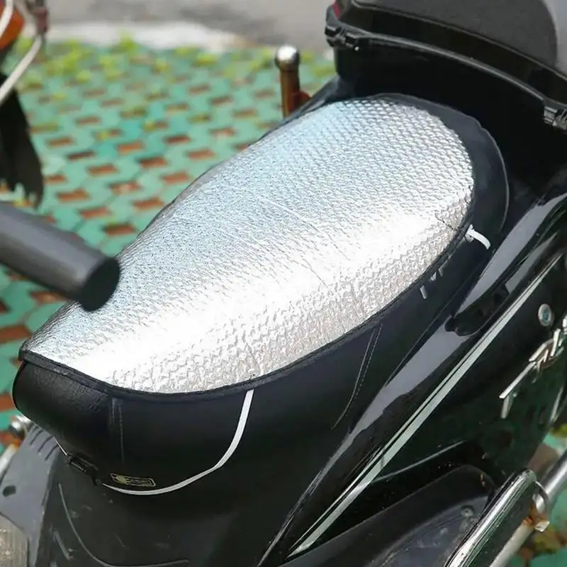 Motorcycle Seat Cover Sunscreen Heat Insulation Motorcycle Seat Pad Motorcycle Air Pad Seat Cushion Anti Slip Sunscreen Cover