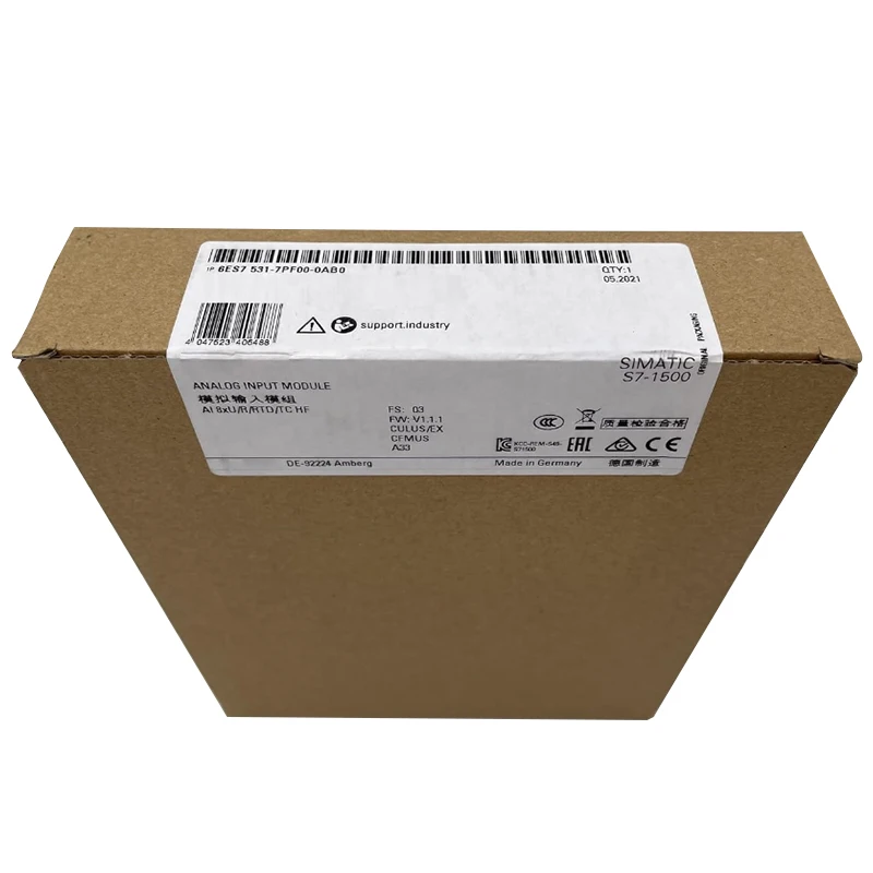 

Совершенно новый оригинальный программируемый контроллер модуля аналогового ввода 6ES7 531-7PF00-0AB0 6ES7531-7PF00-0AB0