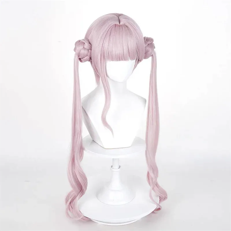 

Tsukumo вместо Hundred Line Game Косплей Парик Розовый Длинные Вьющиеся Челки Аксессуары Для Волос Термостойкие Синтетические Парики Реквизит hh:5