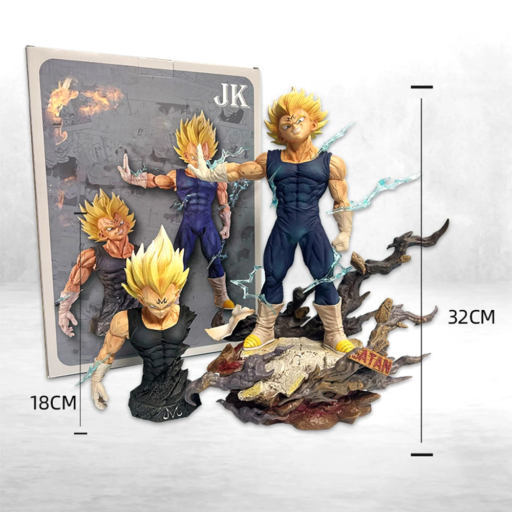 Altura de Vegeta: Todo lo que necesitas saber antes de comprar la figura de Majin Vegeta de 32 cm